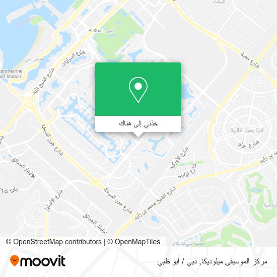 خريطة مركز الموسيقى ميلوديكا