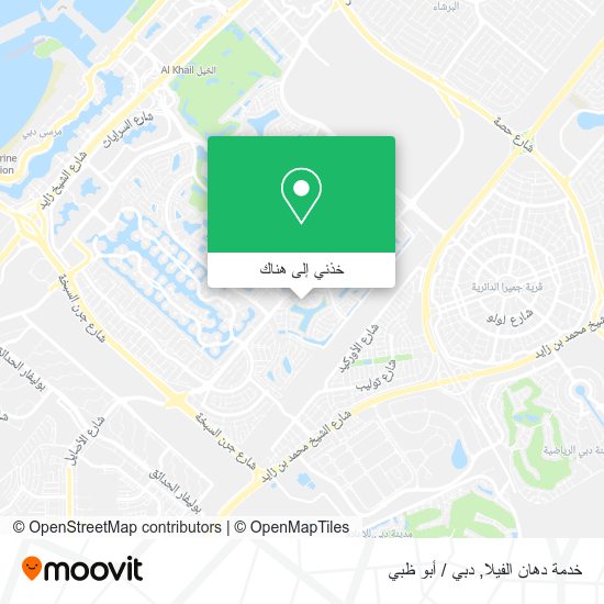خريطة خدمة دهان الفيلا