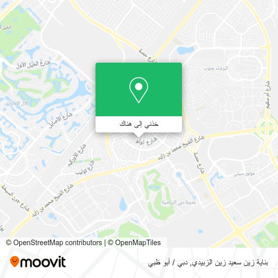 خريطة بناية زين سعيد زين الزبيدي