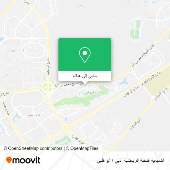 خريطة أكاديمية النخبة الرياضية