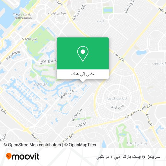 خريطة سبرينغز 5 إيست بارك