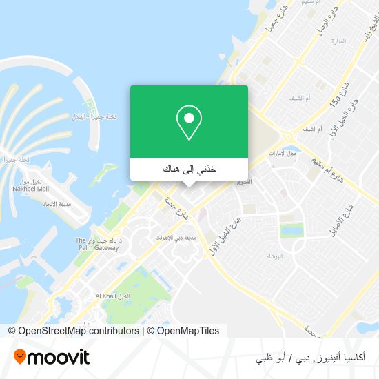 خريطة أكاسيا أفينيوز