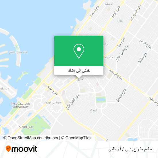 خريطة مطعم طازج
