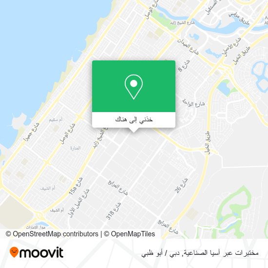 خريطة مختبرات عبر آسيا الصناعية