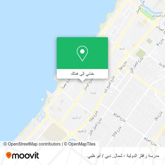 خريطة مدرسة رافلز الدولية - شمال