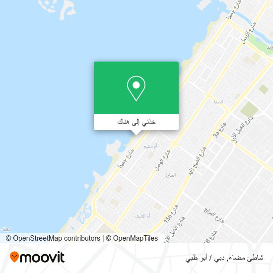 خريطة شاطئ مضاء