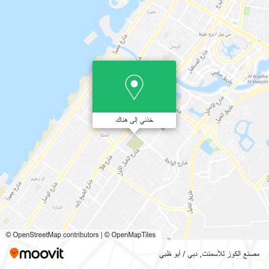خريطة مصنع الكوز للأسمنت