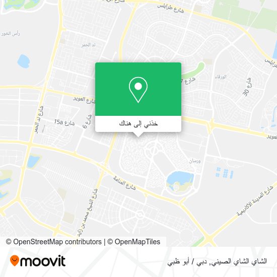 خريطة الشاي الشاي الصيني