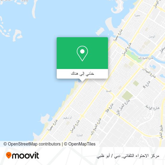 خريطة مركز الاحتواء التلقائي
