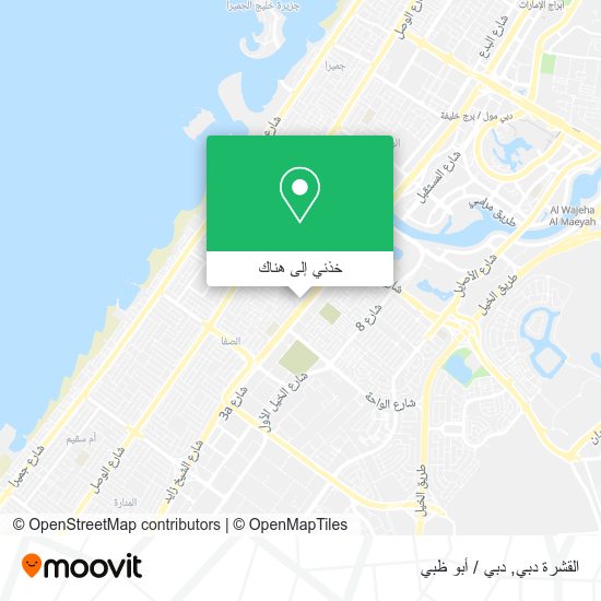 خريطة القشرة دبي
