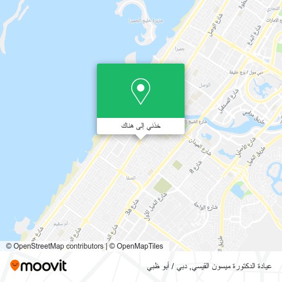 خريطة عيادة الدكتورة ميسون القيسي