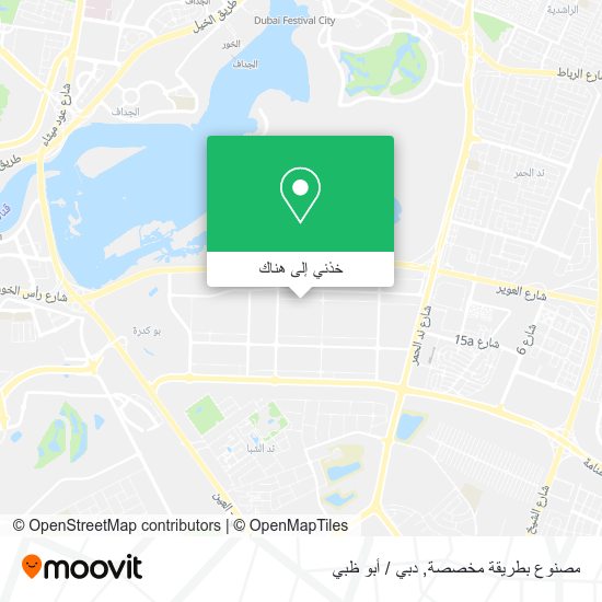 خريطة مصنوع بطريقة مخصصة