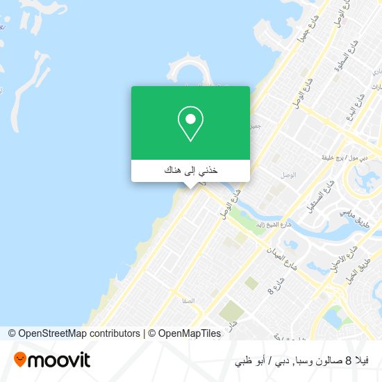 خريطة فيلا 8 صالون وسبا