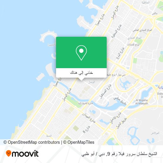 خريطة الشيخ سلطان سرور فيلا رقم 9