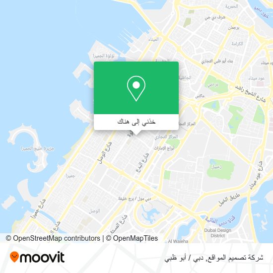خريطة شركة تصميم المواقع
