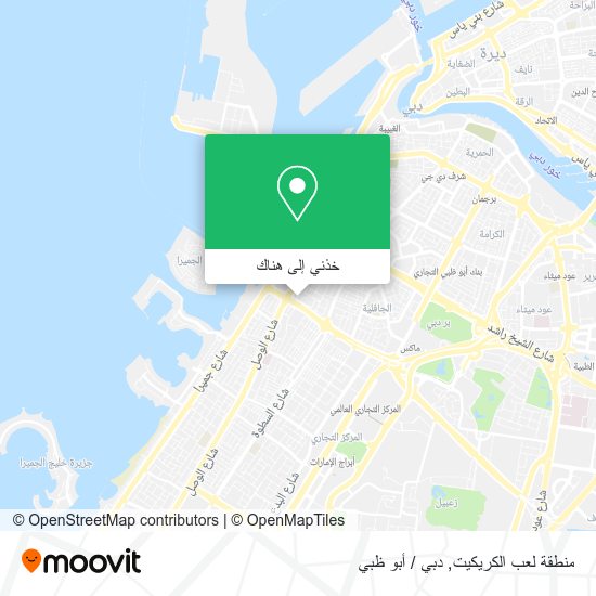 خريطة منطقة لعب الكريكيت