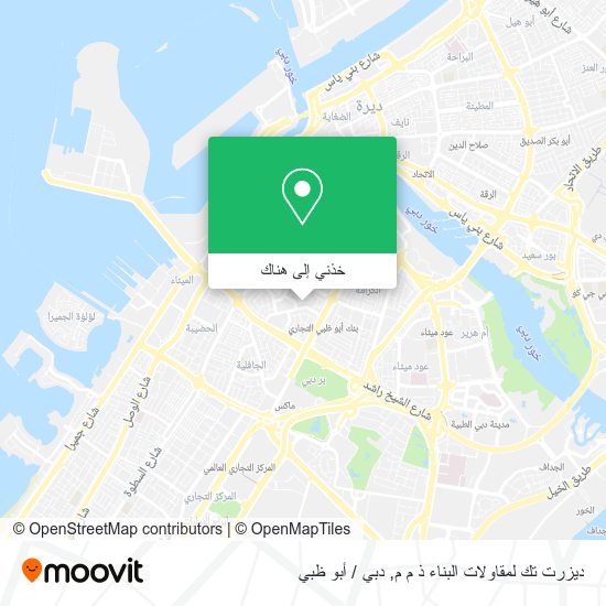 خريطة ديزرت تك لمقاولات البناء ذ م م