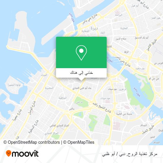 خريطة مركز تغذية الروح