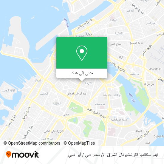 خريطة فينو سكانديا انترناشيونال الشرق الأوسط