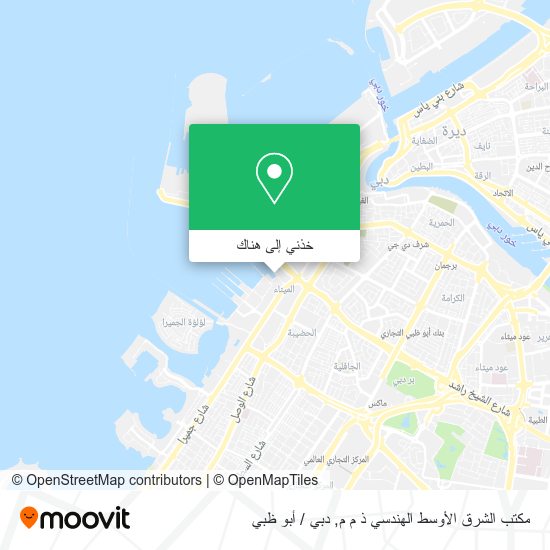 خريطة مكتب الشرق الأوسط الهندسي ذ م م