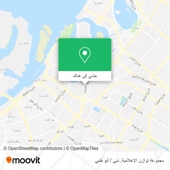 خريطة مجموعة توازن الإعلامية
