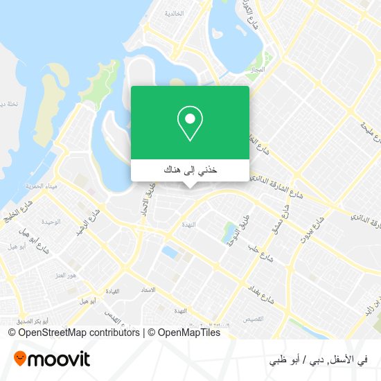 خريطة في الأسفل