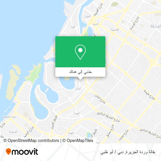 خريطة بقالة وردة الجزيرة