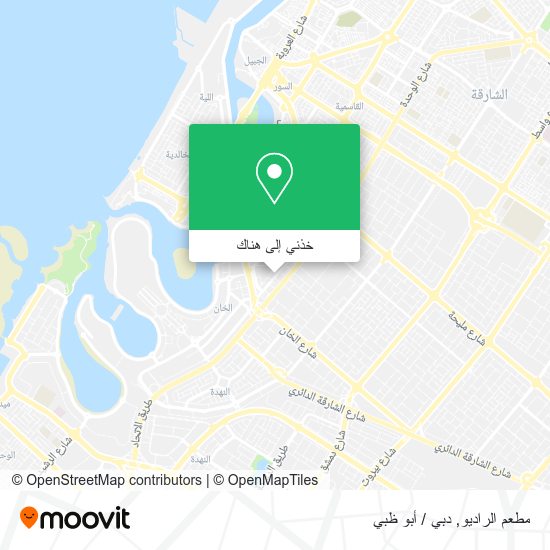 خريطة مطعم الراديو