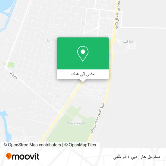 خريطة صنودق حار