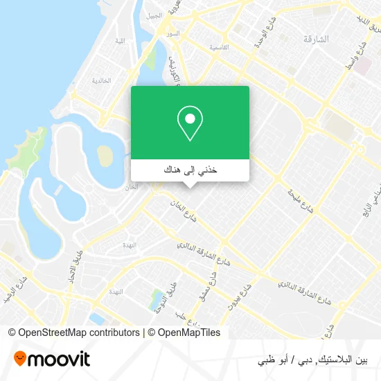 خريطة بين البلاستيك