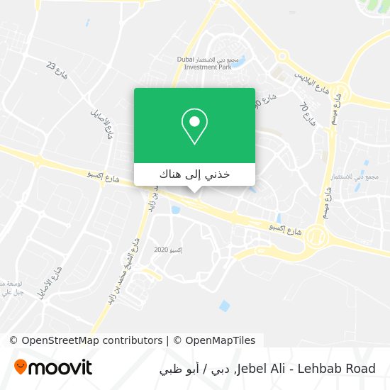 خريطة Jebel Ali - Lehbab Road