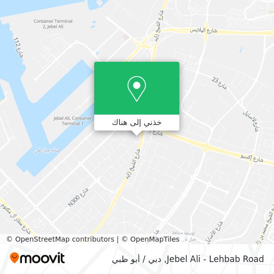 خريطة Jebel Ali - Lehbab Road