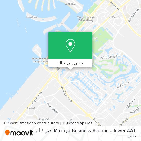 خريطة Mazaya Business Avenue - Tower AA1