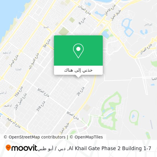 خريطة Al Khail Gate Phase 2 Building 1-7
