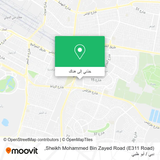 خريطة Sheikh Mohammed Bin Zayed Road (E311 Road)