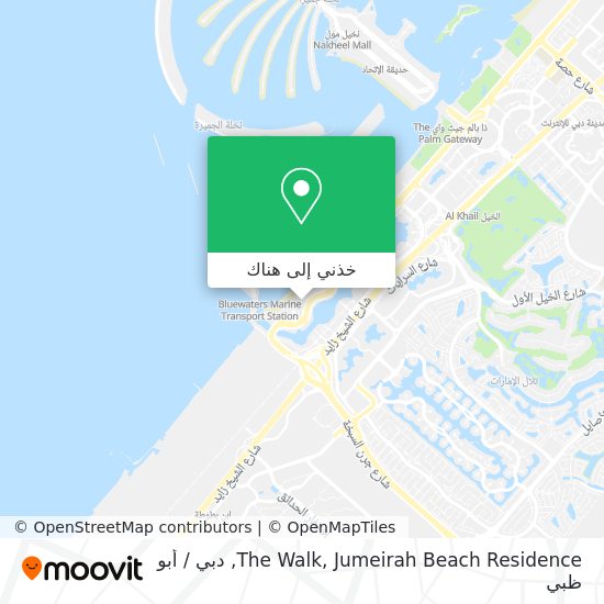 خريطة The Walk, Jumeirah Beach Residence