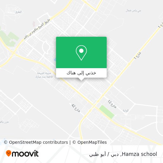 خريطة Hamza school