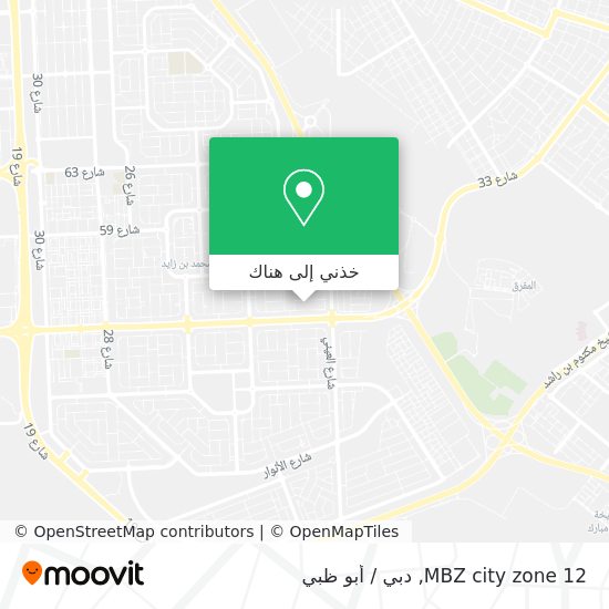 خريطة MBZ city zone 12