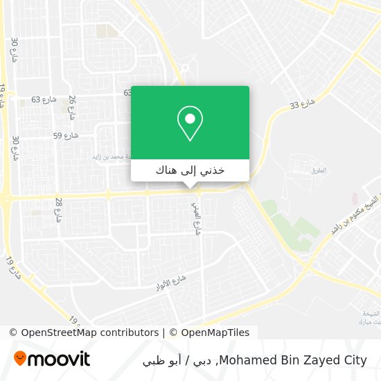 خريطة Mohamed Bin Zayed City