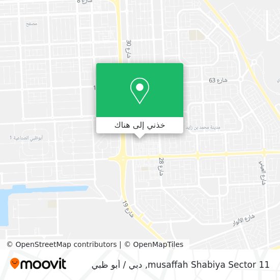 خريطة musaffah Shabiya Sector 11