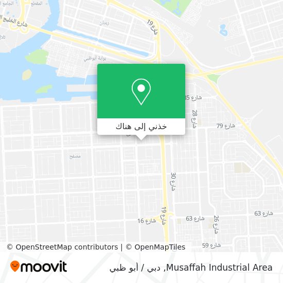 خريطة Musaffah Industrial Area