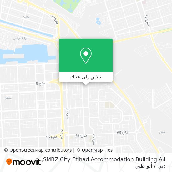 خريطة SMBZ City Etihad Accommodation Building A4