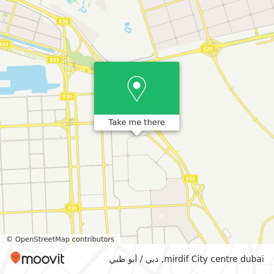 خريطة mirdif City centre dubai