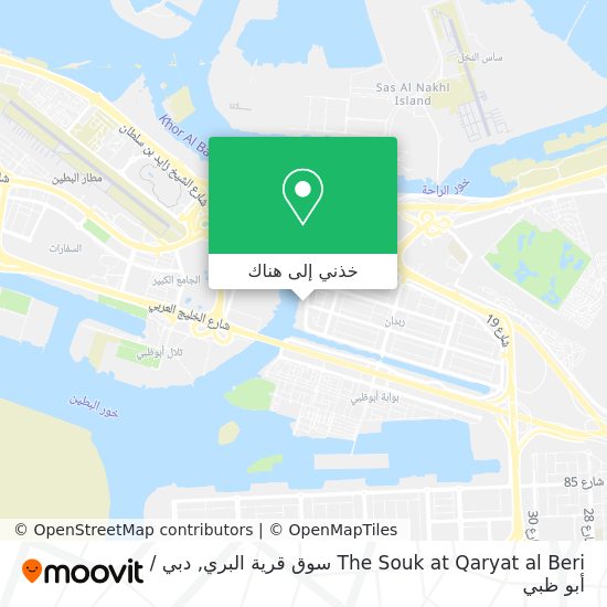 خريطة The Souk at Qaryat al Beri سوق قرية البري