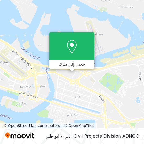 خريطة Civil Projects Division ADNOC
