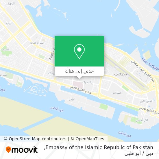خريطة Embassy of the Islamic Republic of Pakistan