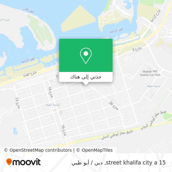 خريطة 15 street khalifa city a