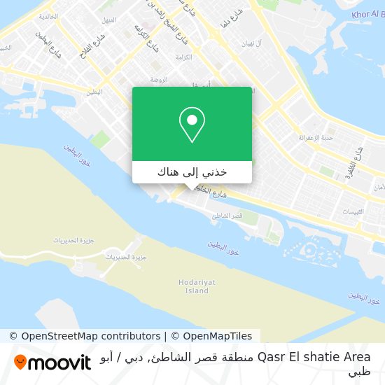 خريطة Qasr El shatie Area منطقة قصر الشاطئ