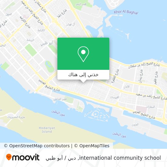 خريطة international community school