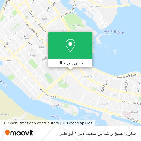 خريطة شارع الشيخ راشد بن سعيد